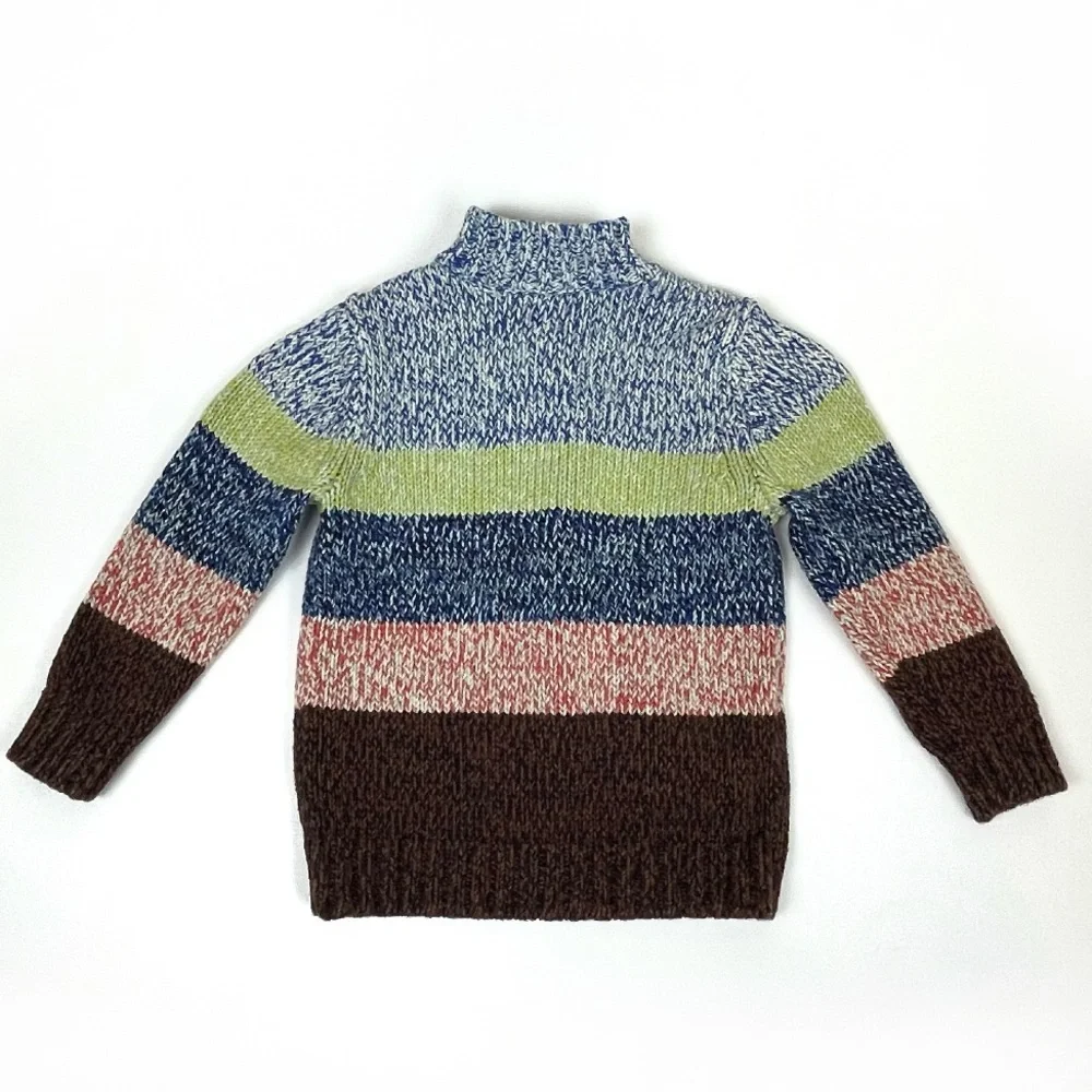 Tea Collection Multicolored Striped Sweater Cardigan Toddler Size XS (2-3)